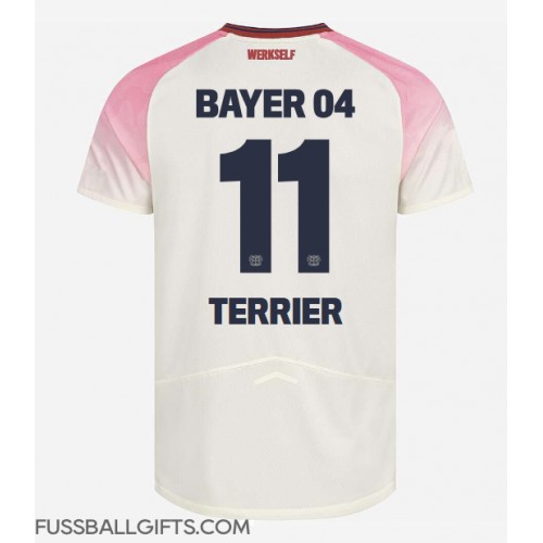 Bayer Leverkusen Martin Terrier #11 Fußballbekleidung Auswärtstrikot 2025-26 Kurzarm